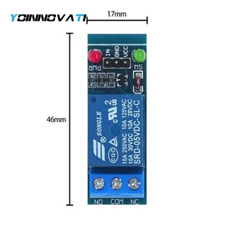 100pcs 1 Channel 5V 12v 24v Relay Module Low level for SCM Household Appliance Control