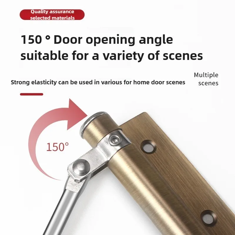 Adjustable Door Closer Stainless steel Automatic  Spring  Soft Close Fire-proof  Heavy Duty  Hardware