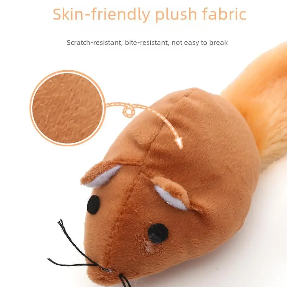 Cat Toys Soft Plush Mouse With Long Tail Cross-Border Pet Products Direct Supply Wholesale Price