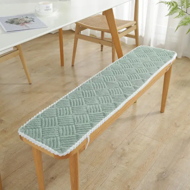 Multi Size Soft Thicken Plush Long Bench Cushion Solid Wood Sofa Cushion Home Decoration Autumn Winter Bench Stool Seat Cushion