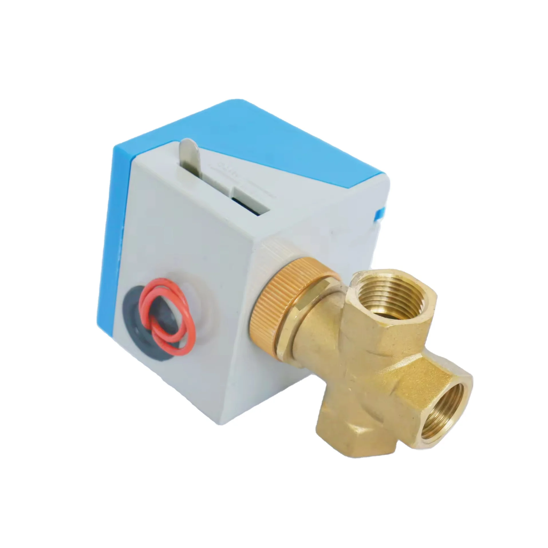 الأكثر مبيعًا في صمام التوقف الكهربائي ثلاثي الاتجاه للتحكم في تدفق المياه DN15 AC220V مع المحرك الكهربائي
