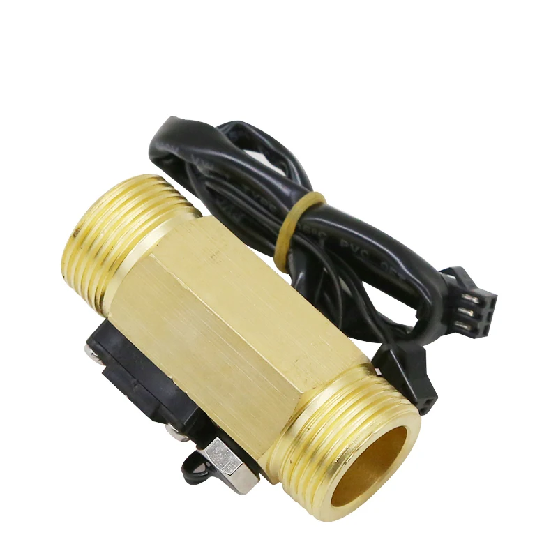 BrassWater Flow Sensor1.75MPa Hall Sensor Turbine Flowmeter DC5~18V Used To Measure The Flow Of The Medium