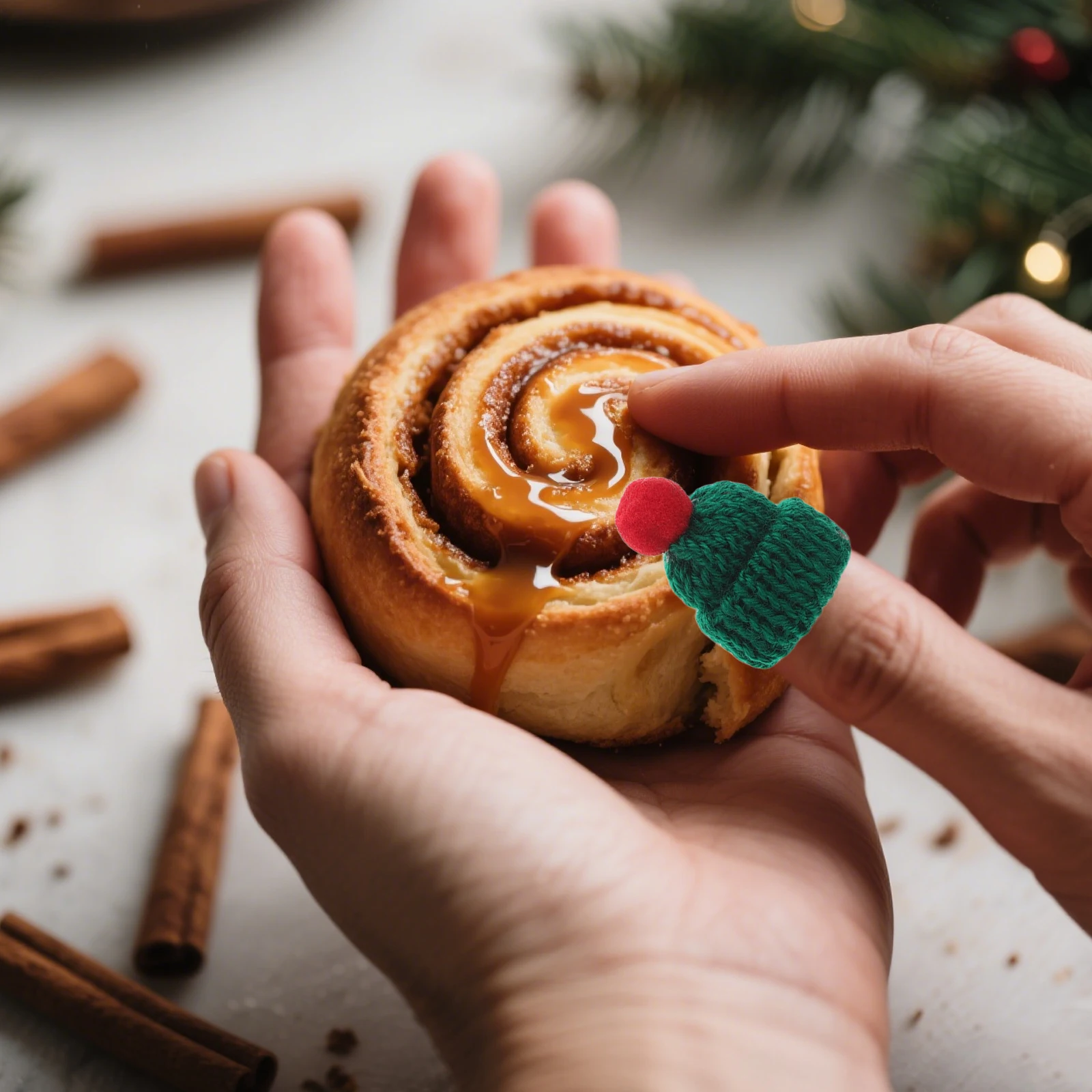 

40Pcs Mini Christmas Hats Knitted Small Santa Wool Yarn Caps Wine Bottle Toppers Ornaments DIY Craft Accessories