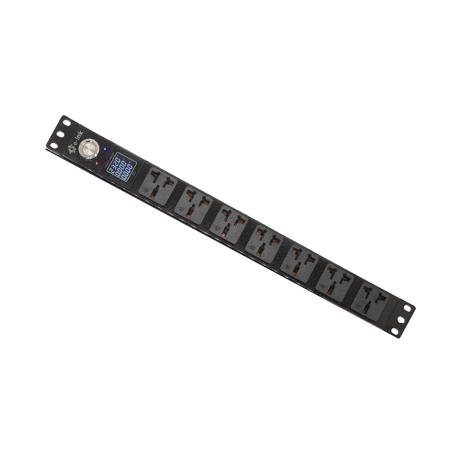 

19 Inch 1U Smart Power Distribution Unit PDU with OLED Display Power Meter