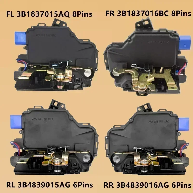 Siłownik zamka drzwi 3B 1837015 AQ 3B 1837016 BC Dla VW Polo 9N Caddy Mk3 Transporter T5 Beetle Dla Skoda Fabia Dla Seat Ibiza Cordoba