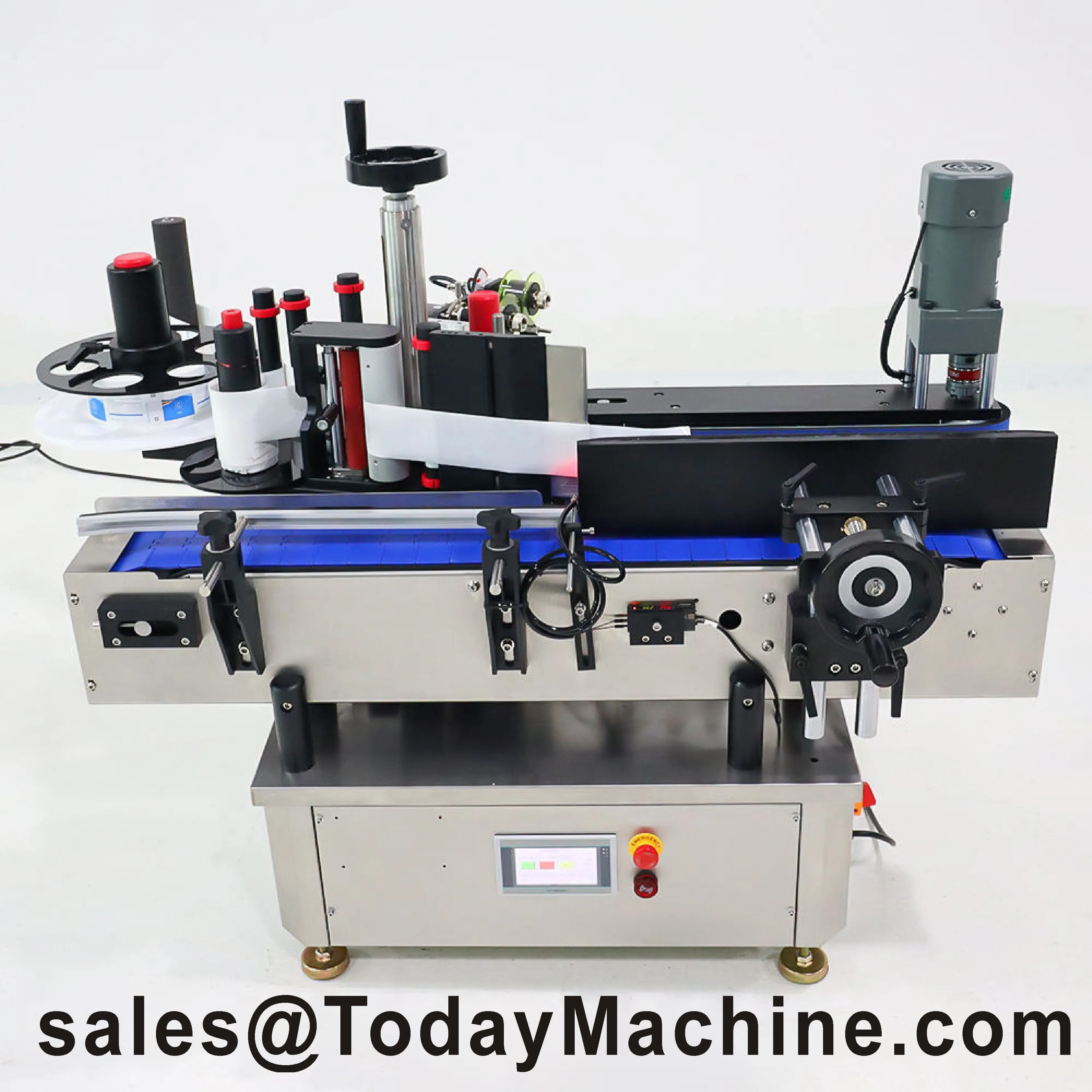 Easy to Operate High Quality CE Standard Stainless Steel Automatic Adhesive Labeling Machine for Bottles Cans