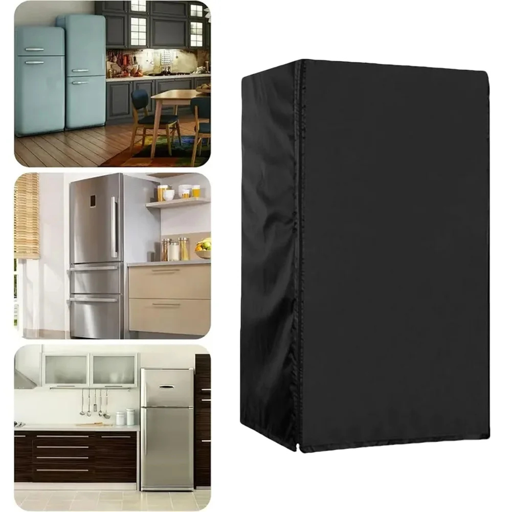 Fridge Protector Vertical Refrigerator Cover 210D Oxford Cloth All-Season Protection Comprehensive Coverage Dust Protection