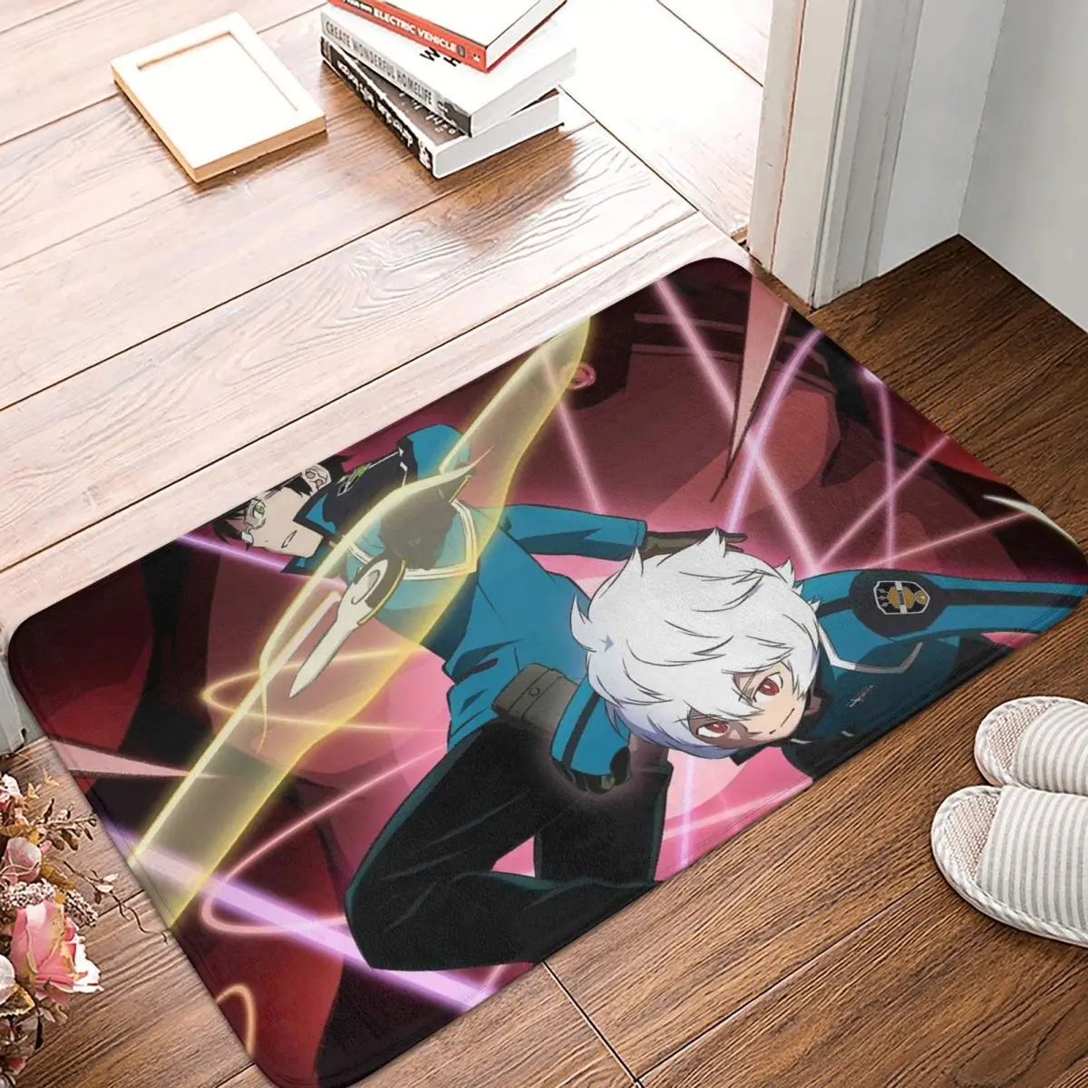 World Trigger Non-slip Doormat Hallucinatory Boy Living Room Bedroom Mat Welcome Carpet Home Pattern Decor