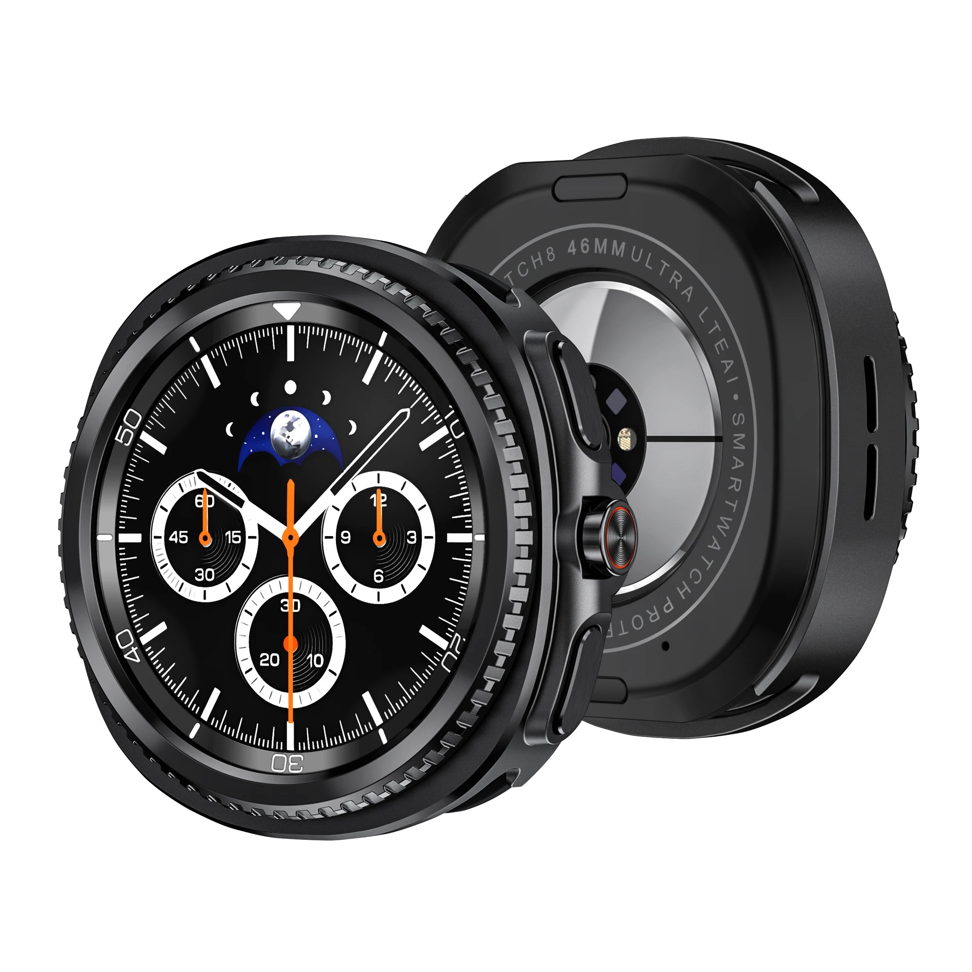 Titanium Armor Case For Samsung Galaxy Watch 8 Classic 46mm Metal Drop Resistant Protector Cover For Galaxy Watch 8 Classic 46mm
