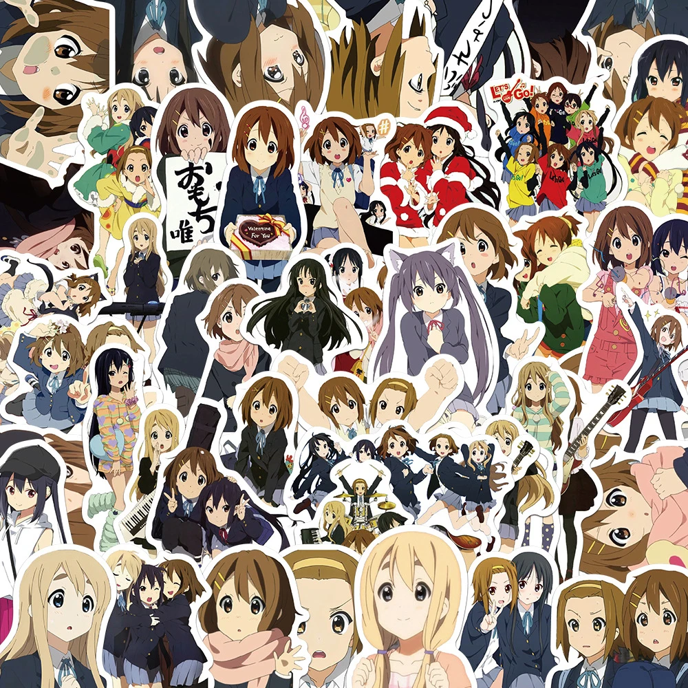 

10/30/50pcs Hirasawa Yui K-On Anime Stickers Akiyama Mio Tainaka Ritsu Kotobuki Tsumugi Nakano Azusa Manabe Nodoka Sticker Gift