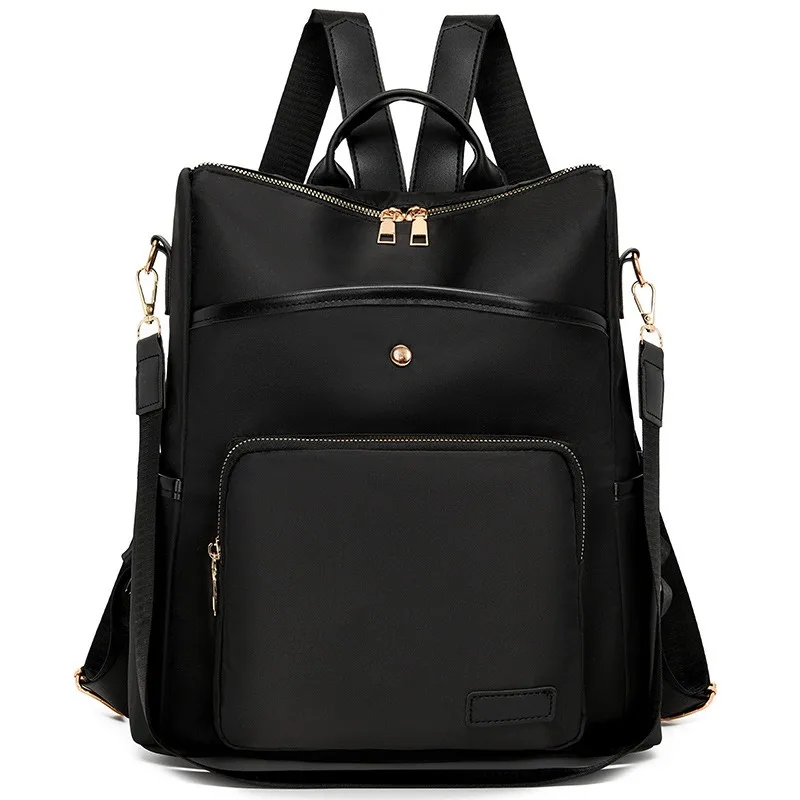 حقيبة كروس نسائية حقيبة كتف جلدية ناعمة جديدة على الطراز الكوري حقيبة ظهر كلاسيكية بسيطة بلون سادة حقيبة سفر عصرية