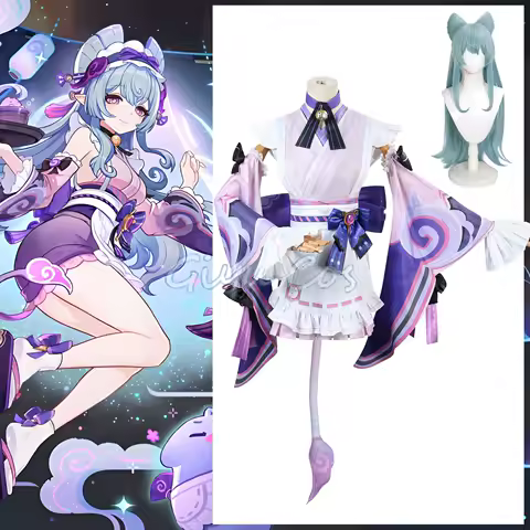 Genshin Impact Yumemizuki Mizuki Cosplay Costume Wig Anime Chinese Halloween Costumes Women Game Uniform