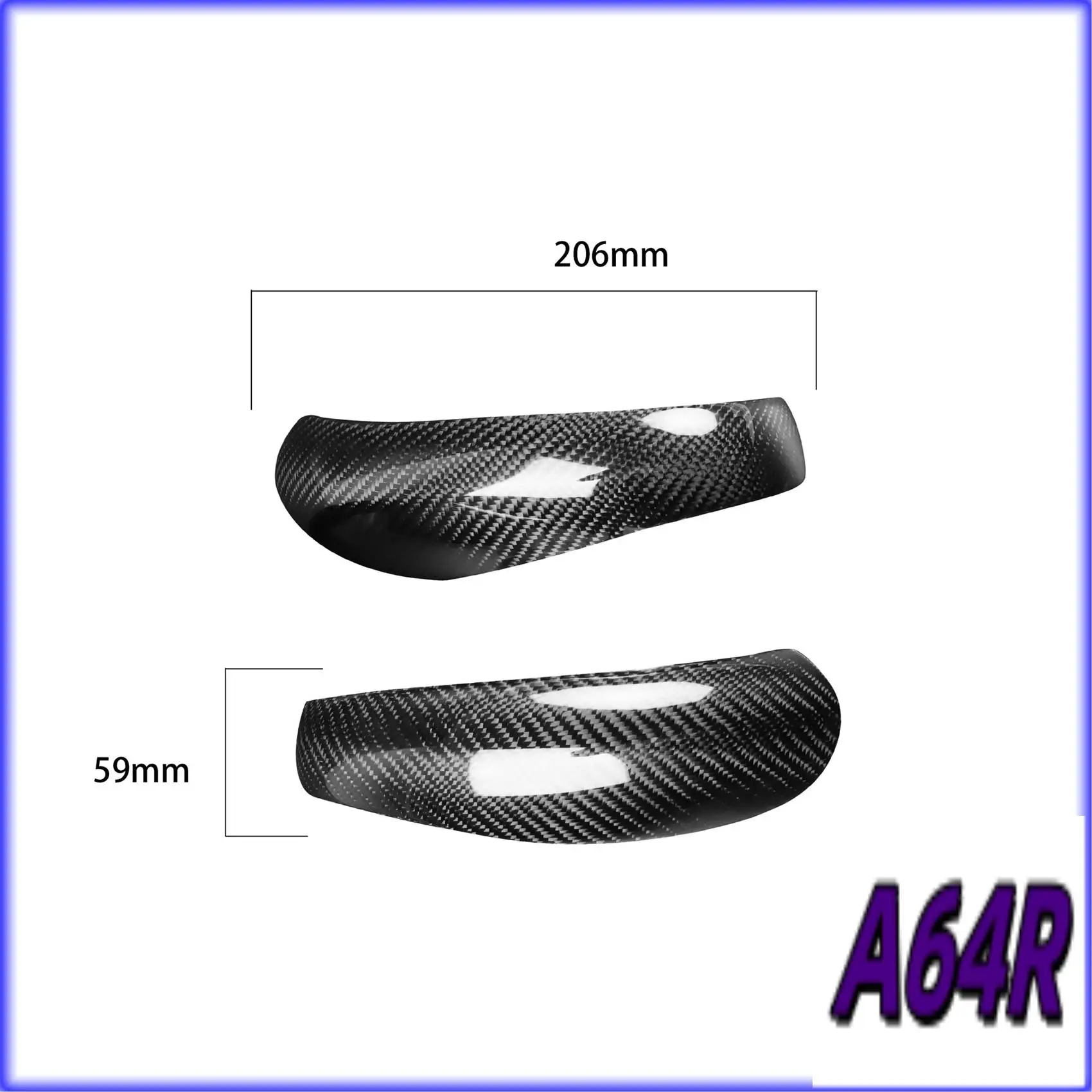 

R4-2Pcs Rearview Mirror Cover Add-On Carbon Fiber Cap Fit For-Porsche Boxster/Cayman 997 911 987 Car Side Mirror
