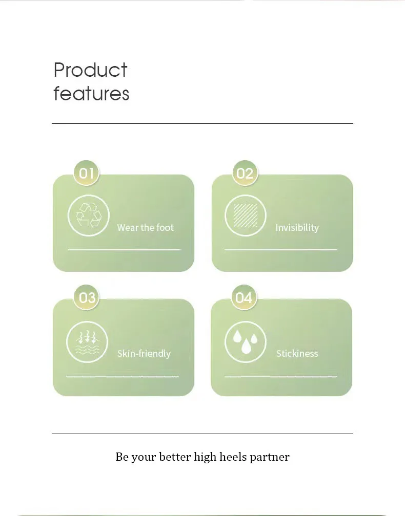 6pcs/set High Quality Silicone Gel Heel Stickers Adhesive Shoe Insole Insert Pad Cushion Foot Care Heel Grips Liner Protector