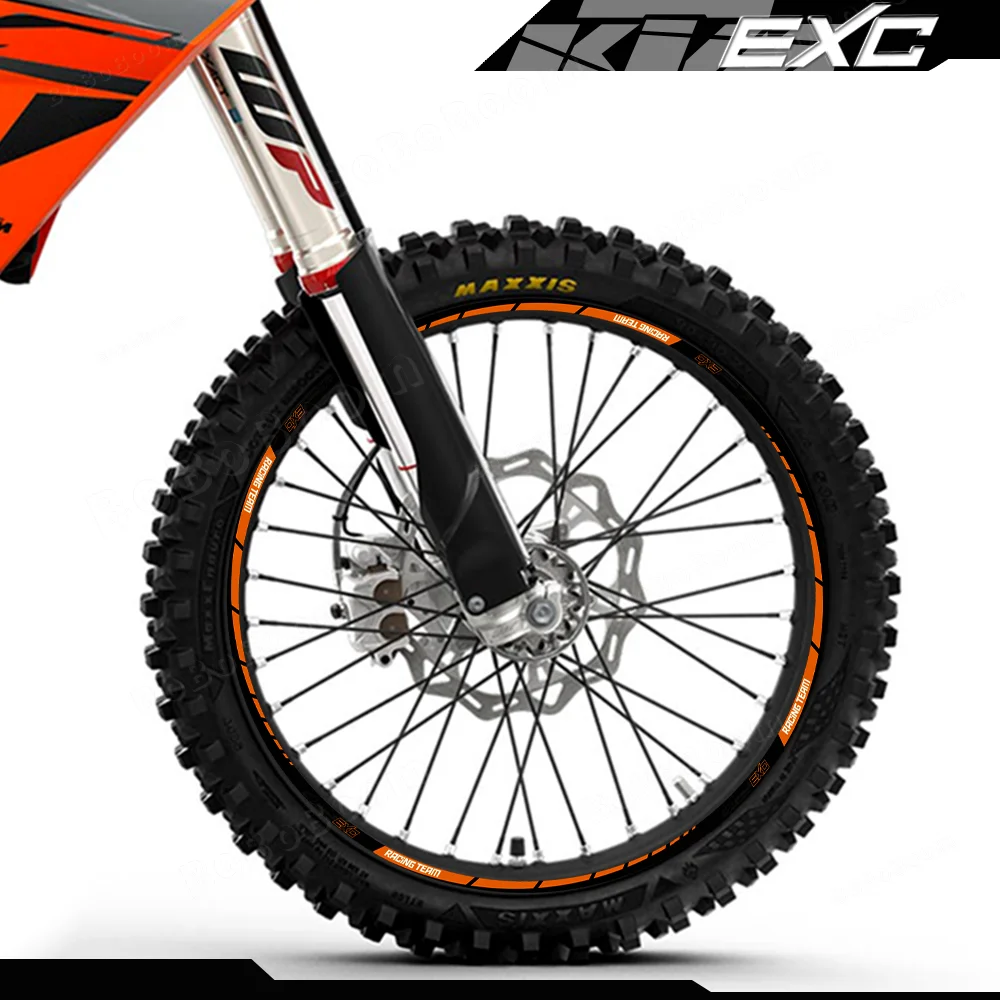 Autocollant de roue de moto, bande réfléchissante, jante en PVC, autocollants imperméables pour 125