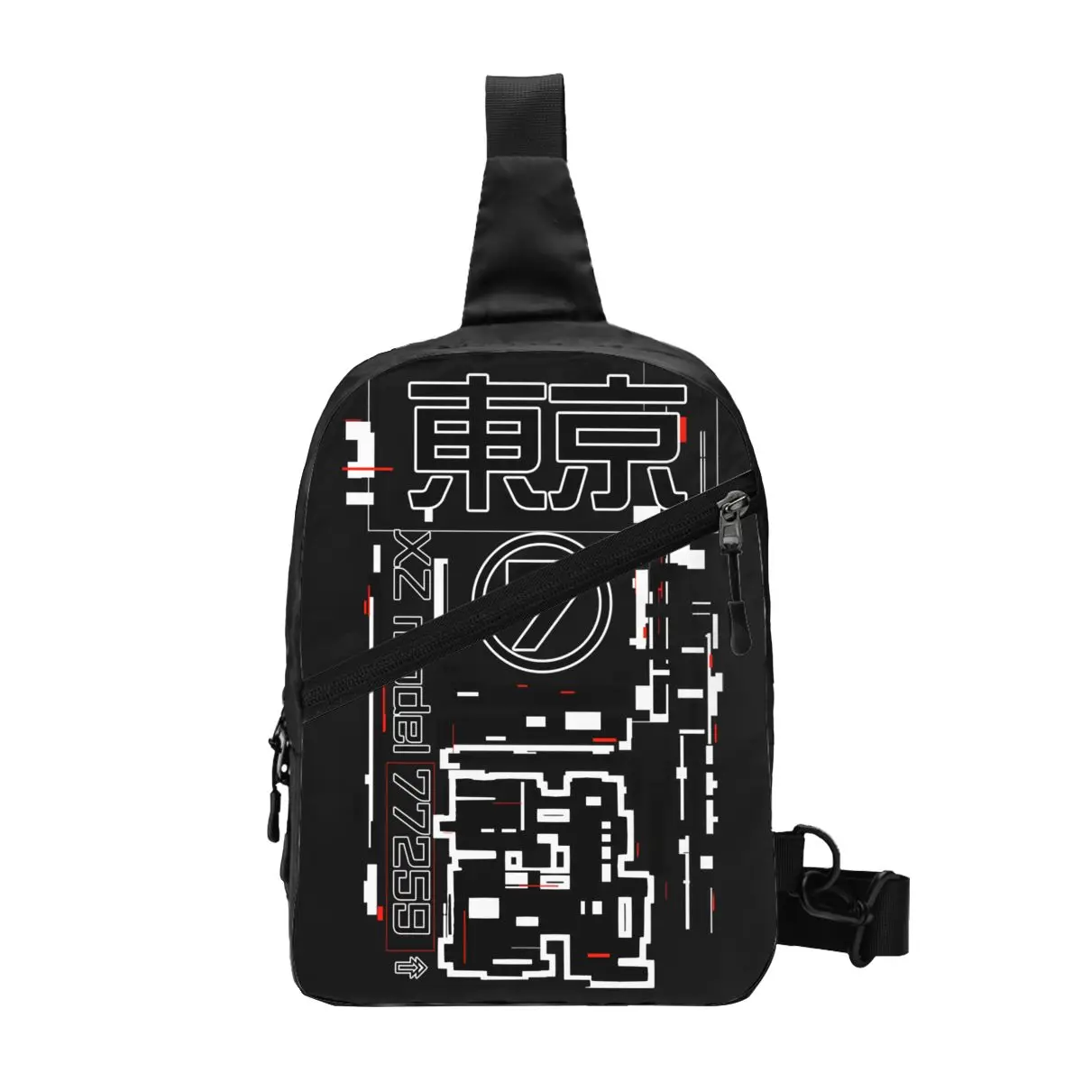 

Japanese Tokyo Techwear Sling Chest Bag Customized Future Tech Wear Style Crossbody Shoulder Backpack Cycling Camping Daypack