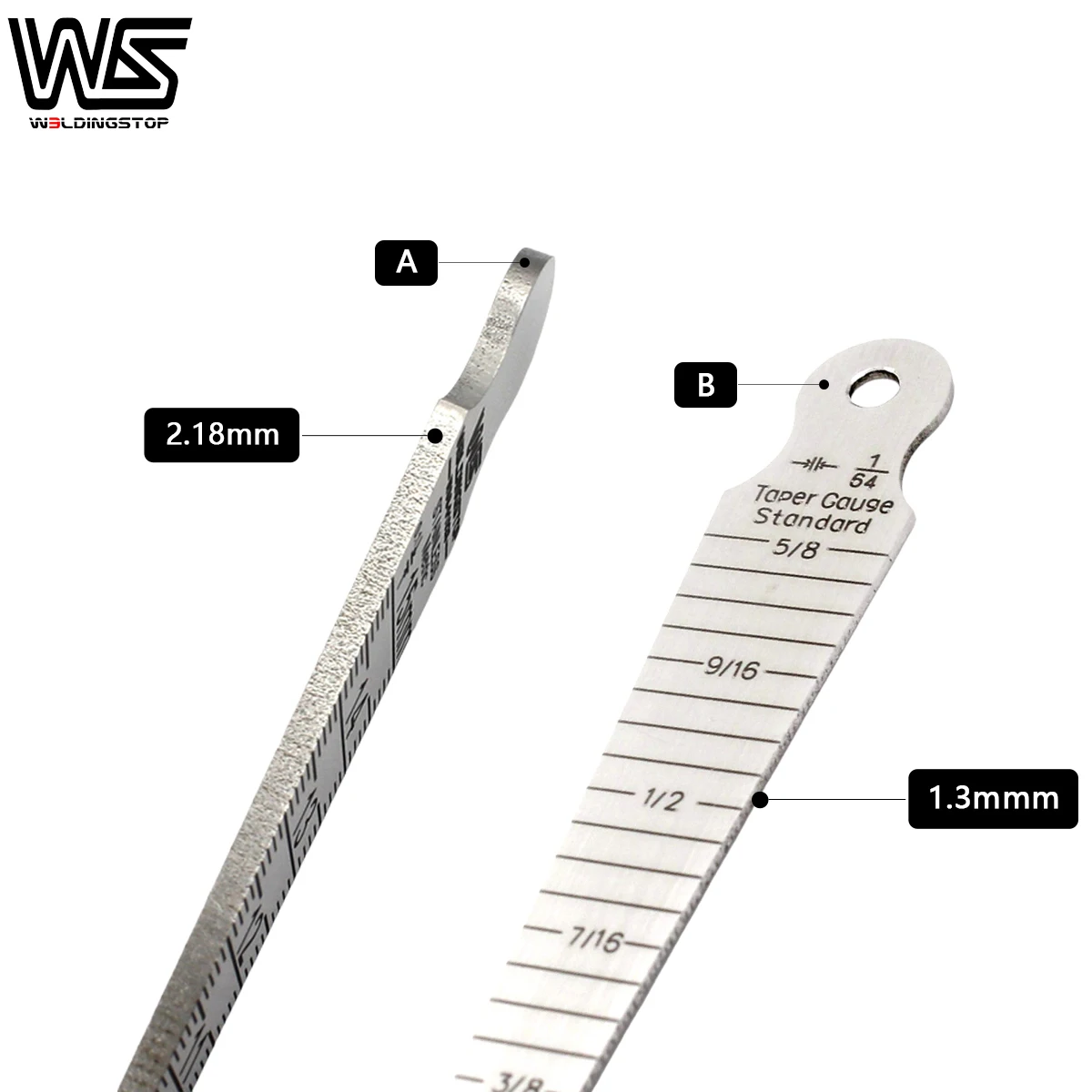 Imagem -02 - Medidor Cônico de Buraco de Lacuna 115 mm Inspeção de Soldagem Ferramenta Métrica de Medida Imperial Aço Inoxidável