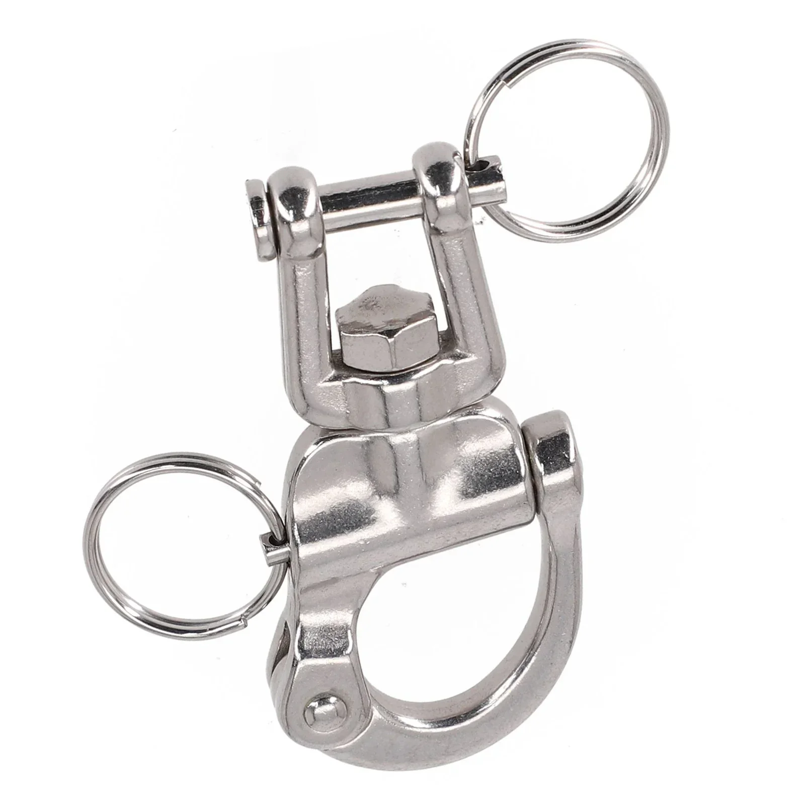 

High Quality Swivel Shackle Boat Parts Spare Parts Spring Rotatable Sailboat 316 Stainless Steel 70mm Accessories