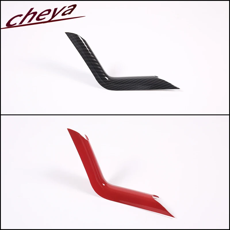 For Jaguar F-TYPE f type 2013-2024 Car Gear L-shaped Side Trim ABS Carbon Fiber Interior Accessories 1 Pcs LHD