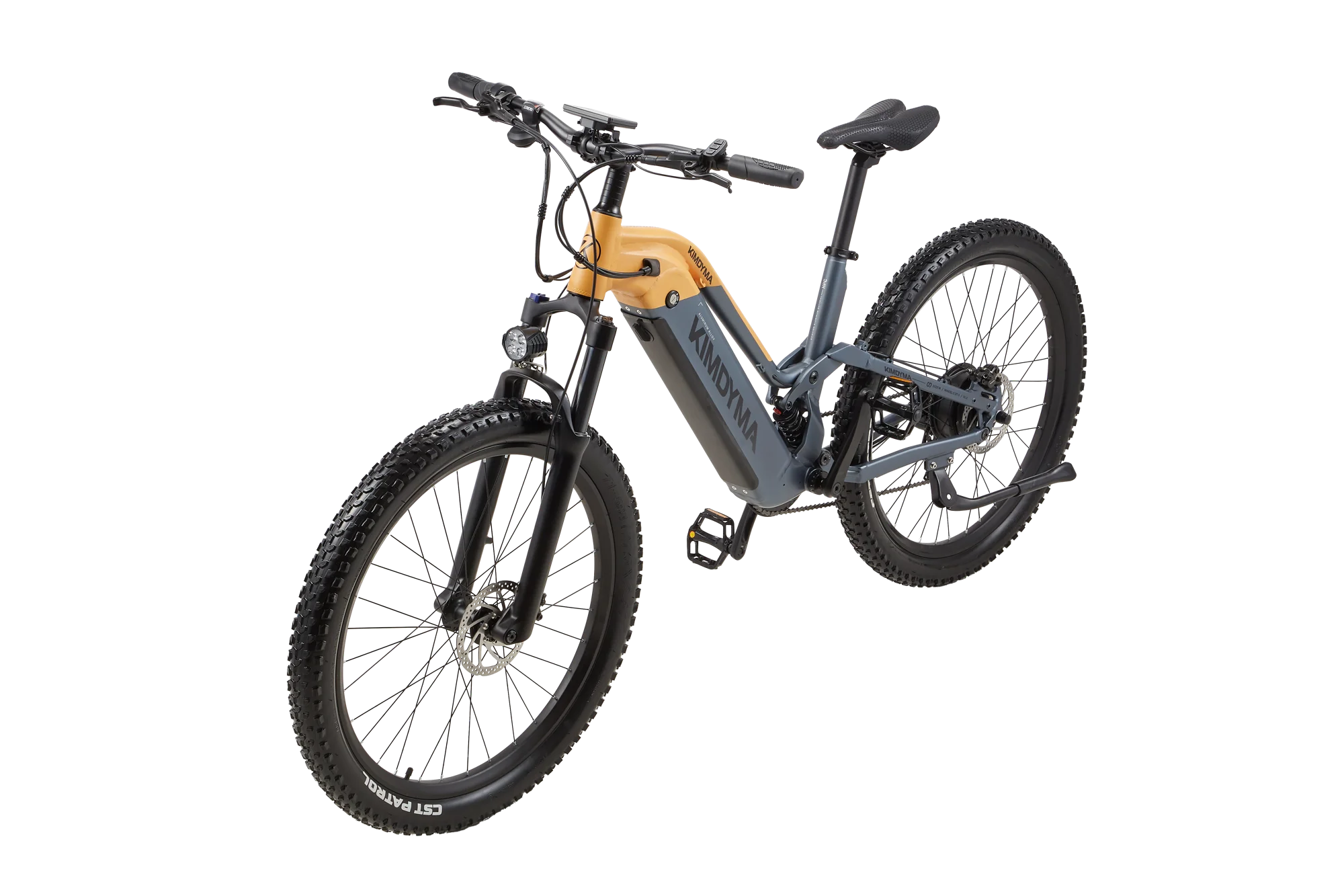 2026 KIMDYMA K02 Elektrofahrrad 27,5 Zoll Allterrain-Reifen 70-80KM Reichweite 25KM/h Geschwindigkeit 48V20AH Abnehmbarer Akku 9-Gang E-Bike – Detail 3