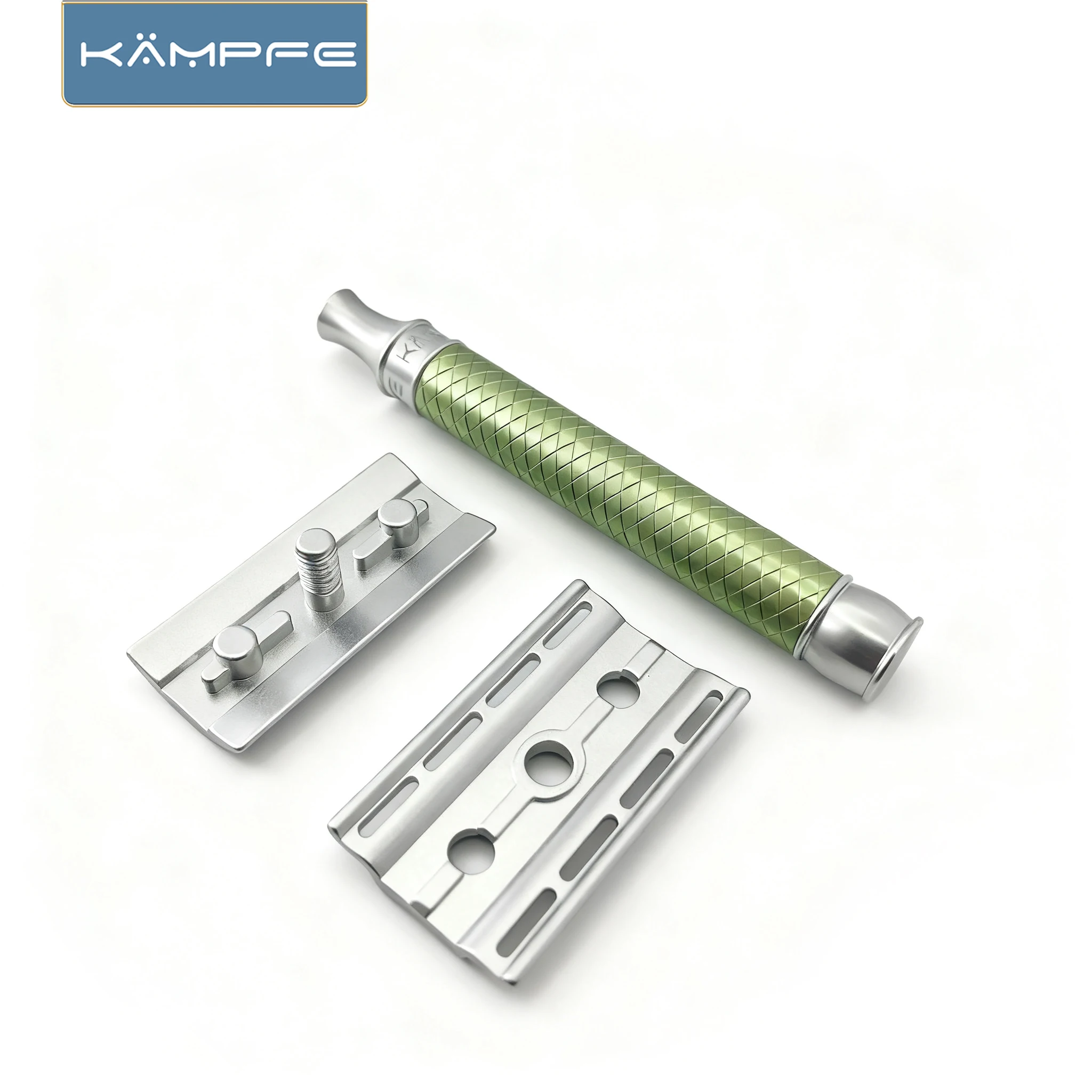 KAMPFE مادة الألومنيوم باستخدام الحاسب الآلي للرجال، ماكينة حلاقة مزدوجة الحافة مناسبة للمبتدئين واليومية للرجال والنساء #6