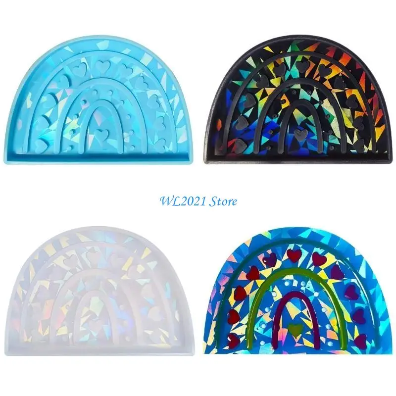 

G5GC Candlestick Silicone Mold Semicircle Stand Accessories Molds Holder Mould Home Decorations Moulds