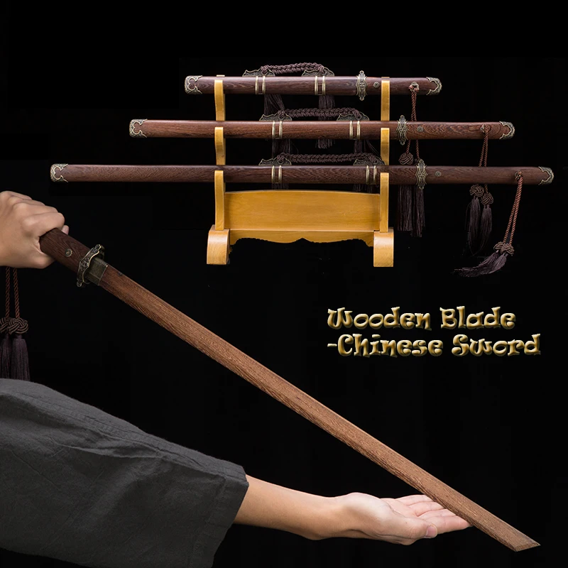 

High Quality Wooden Sword, Japanese Samurai Sword Sets, Tang Dao, Straight Swords,Wood Blade,Saya # TK13