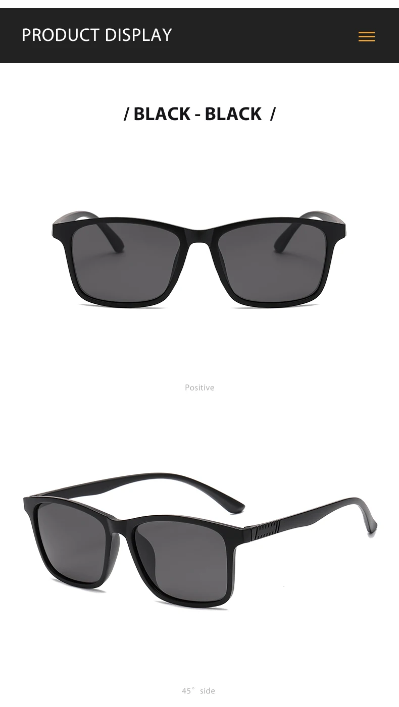 2024 neue Herren Business Polarisierte Sonnenbrille Quadratischen Rahmen Mode Sonnenbrillen Outdoor Angeln Fahren – Detail 11
