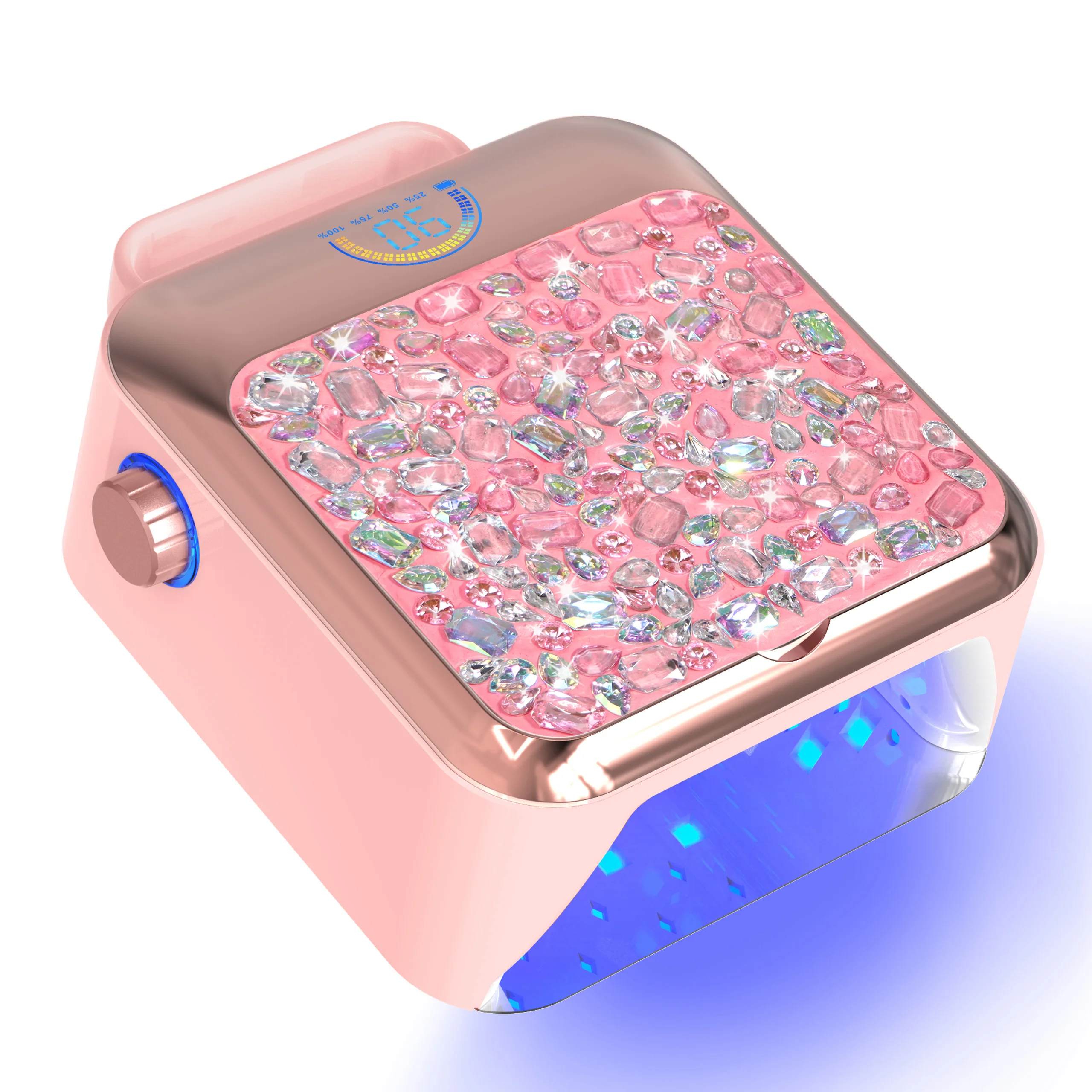 جديد قابلة للشحن الأشعة فوق البنفسجية LED مسمار مصباح 54 واط الماس مسمار مجفف هلام تلميع مصباح المهنية صالون المنزل علاج أداة