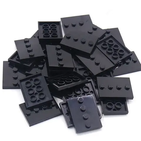 50PCS City Figures Stand 3X4 Dots Base Plate With 4 Knobs Display Holder DIY MOC Building Blocks Accessory Bricks Parts 88646
