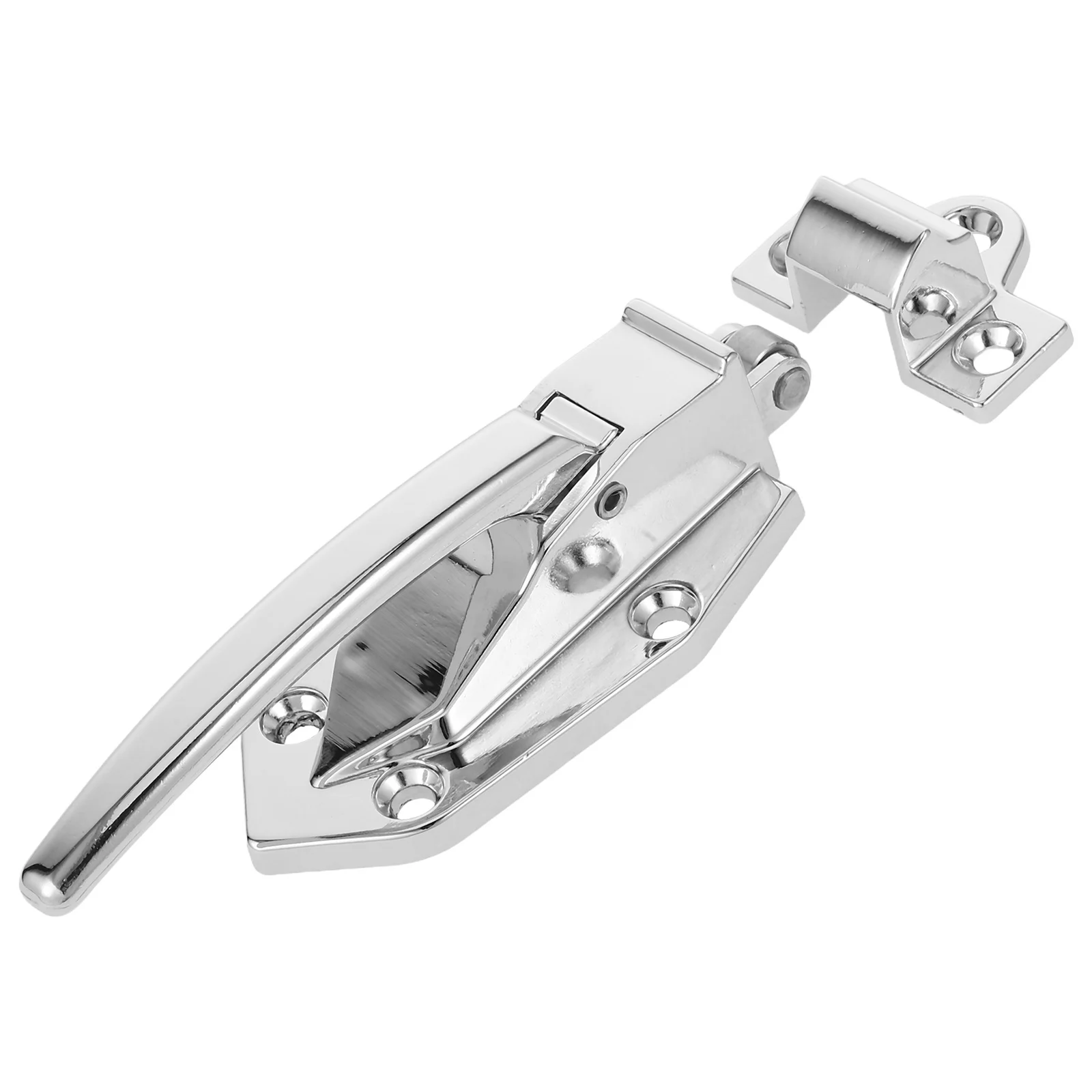 

1Set Oven Door Handle Zinc Alloy Heavy Duty Freezer Door Latch Replacement for Cooler Steam Cabinet Walk-in Freezer Handle Latch