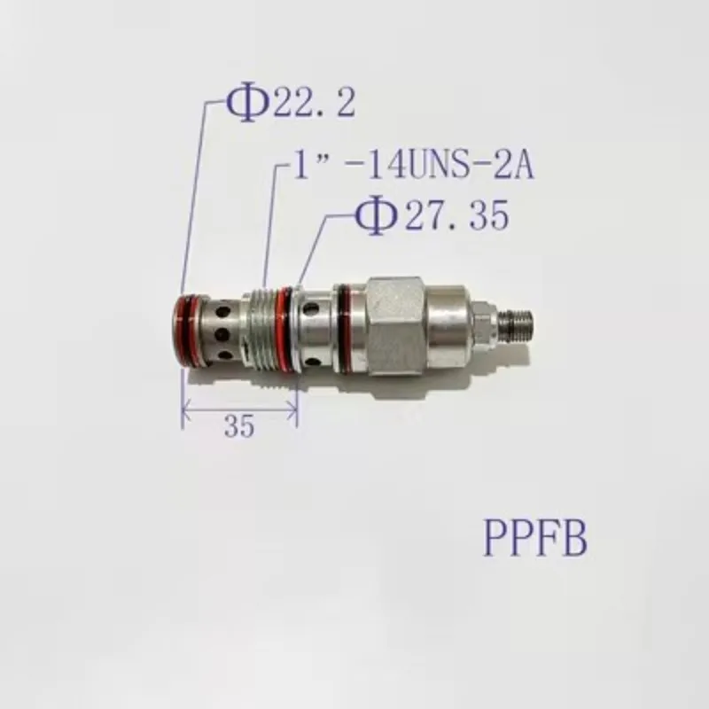 PPDB PPFB Hydraulic balance valve SUN cartridge valve threaded insert pilot operated pressure relief valve