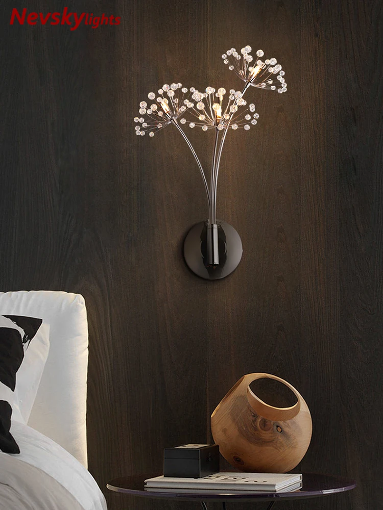 

Crystal led wall lamp Bedside lamp