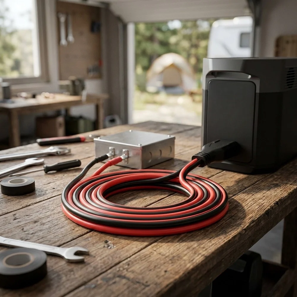 Power Tools Toolstation - สายอะแดปเตอร์สำหรับสถานีพลังงาน 50A 8AWG สำหรับ EcoFlow 2