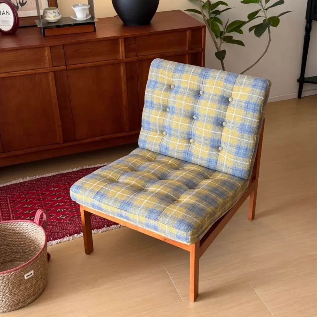 

✗x Modern Solid Wood Single-Seater Sofa Chair Comfortable Durable Eco-Friendly for Living Room Balcony Dining Mid-Century*