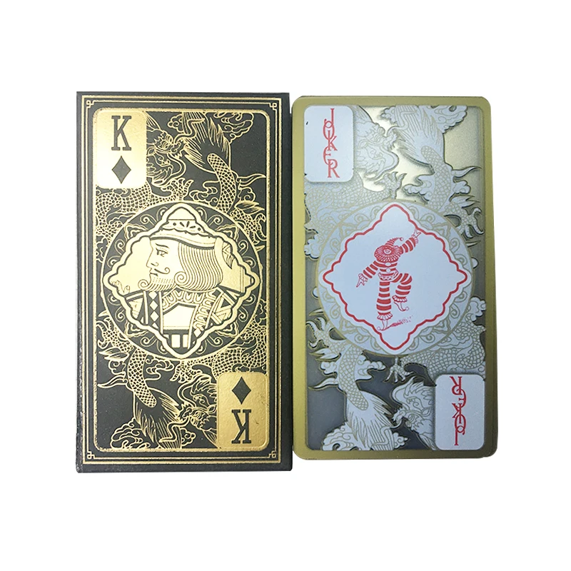 Cartas de juego de plástico transparente, alta calidad, impermeable, Phnom Penh, colección de cartas de dragón, magia, regalos para otros