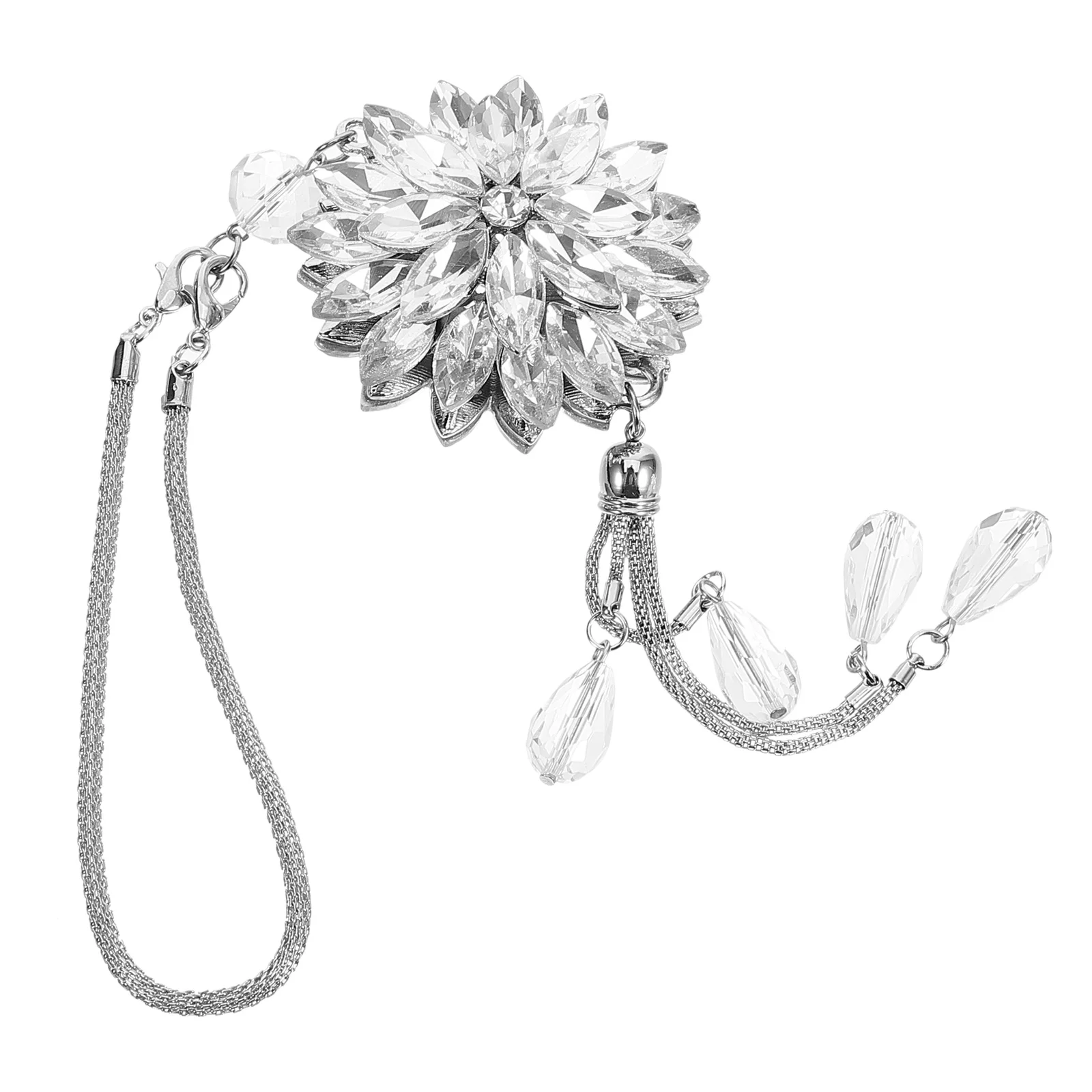 

Rhinestone Snowflake Car Hanging Pendant Rearview Mirror Charm Ornament Bright Durable Car Interior Accessories