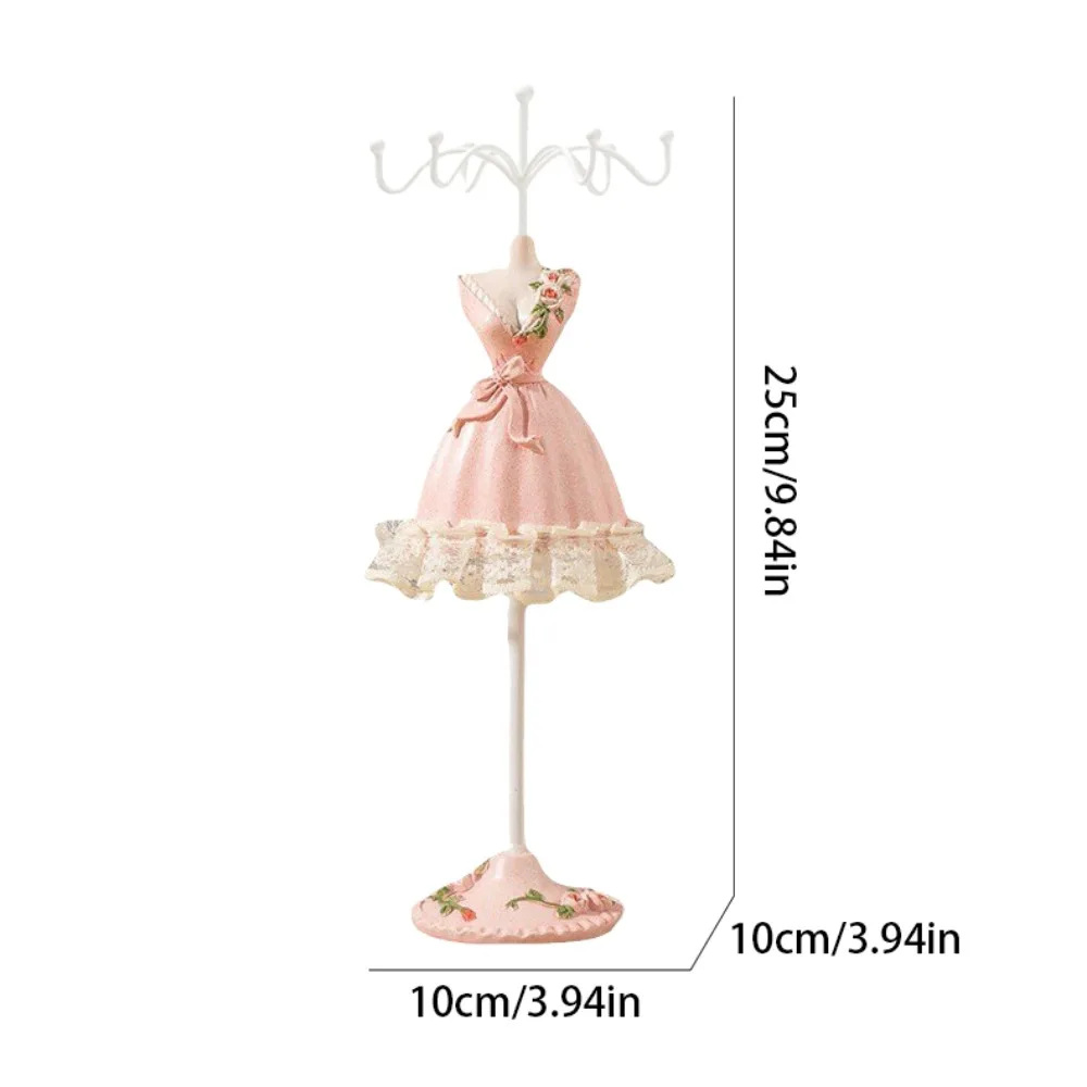 Organizer Rack Kleid Modell Schmuck Display Rack Ring Prinzessin Halskette Mannequin Display Stand Spitze Rose