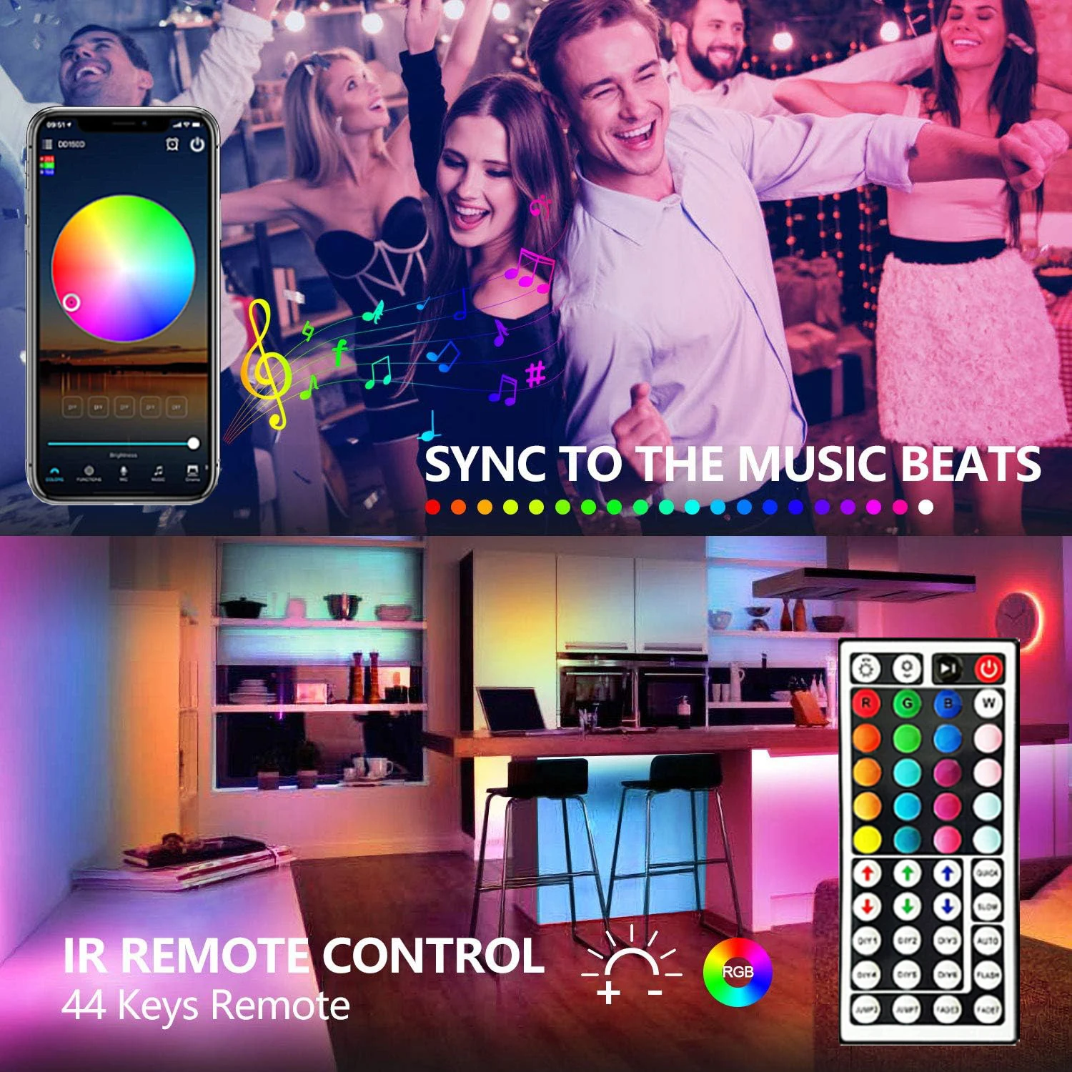 Tira de luces LED de neón RGB, 5V, USB, Tuya, WiFi, Smart Life, resistente al agua, funciona con Alexa, asistente de Google para TV Home