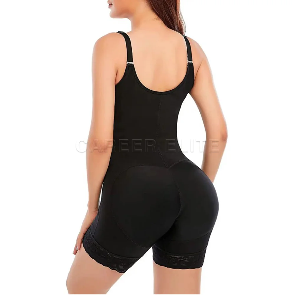 Faja Colombian Mujer Reductive Girdles with Brooches Hourglass Waist Soft Stretch Bodysuit Shapewear Daily and Post-Surgical Use