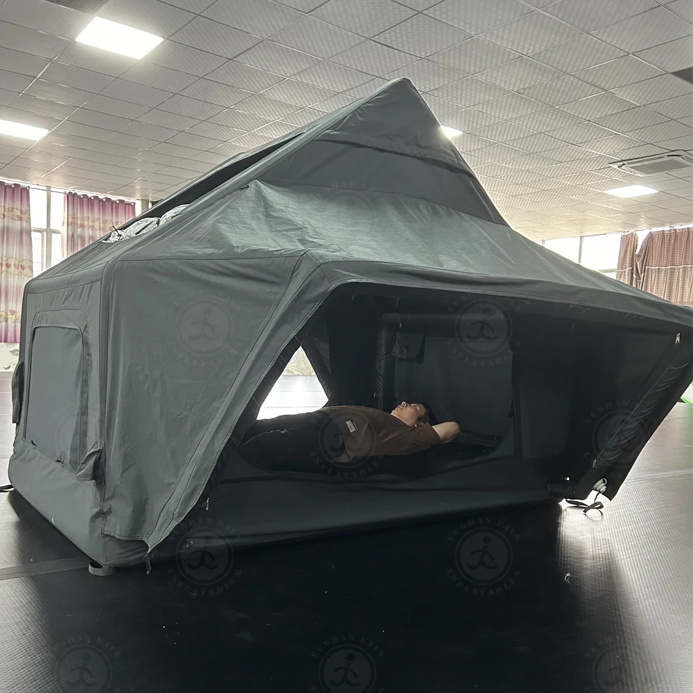 Customized Size Portable Inflatable Roof Tent Folding Rooftop Tent Car Camping Roam Roof Top Tent