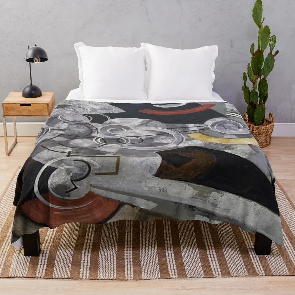 Fanny Machine - The machinery By Frantisek Kupka Throw Blanket For Sofa Thin Cute Blankets