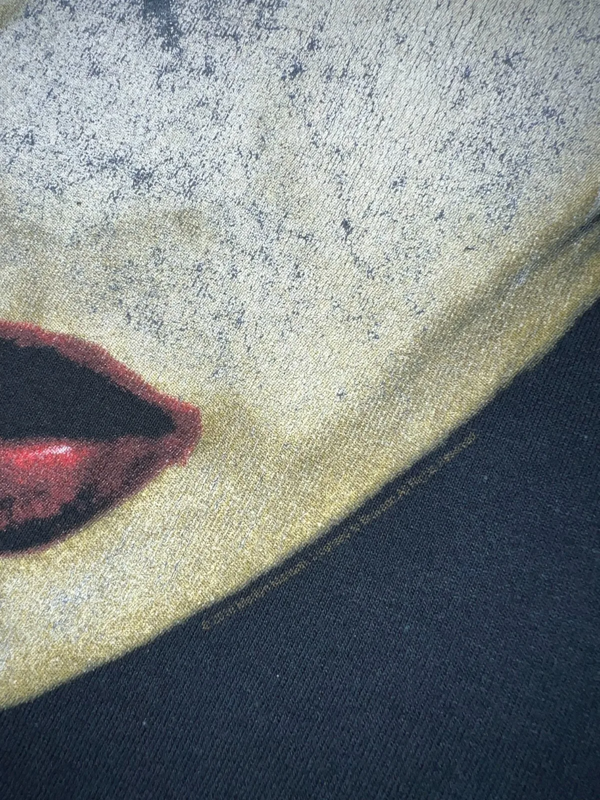 خمر 2010 مارلين مانسون وجه أسود تي شيرت Sz S