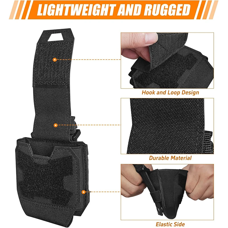 Tactical Handcuffs Pouch Molle Shackles Holder Universal Handcuff Holster Quick Access Standard Chain Cuffs Case Belt Pouch