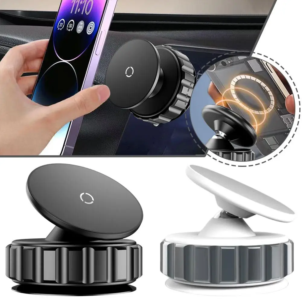 Universal Magnetic Wireless Charger Holder Suction Cup Home Car Mirror Gym Bath for iPhone 16 15 14 13 12 11 Pro Max S25