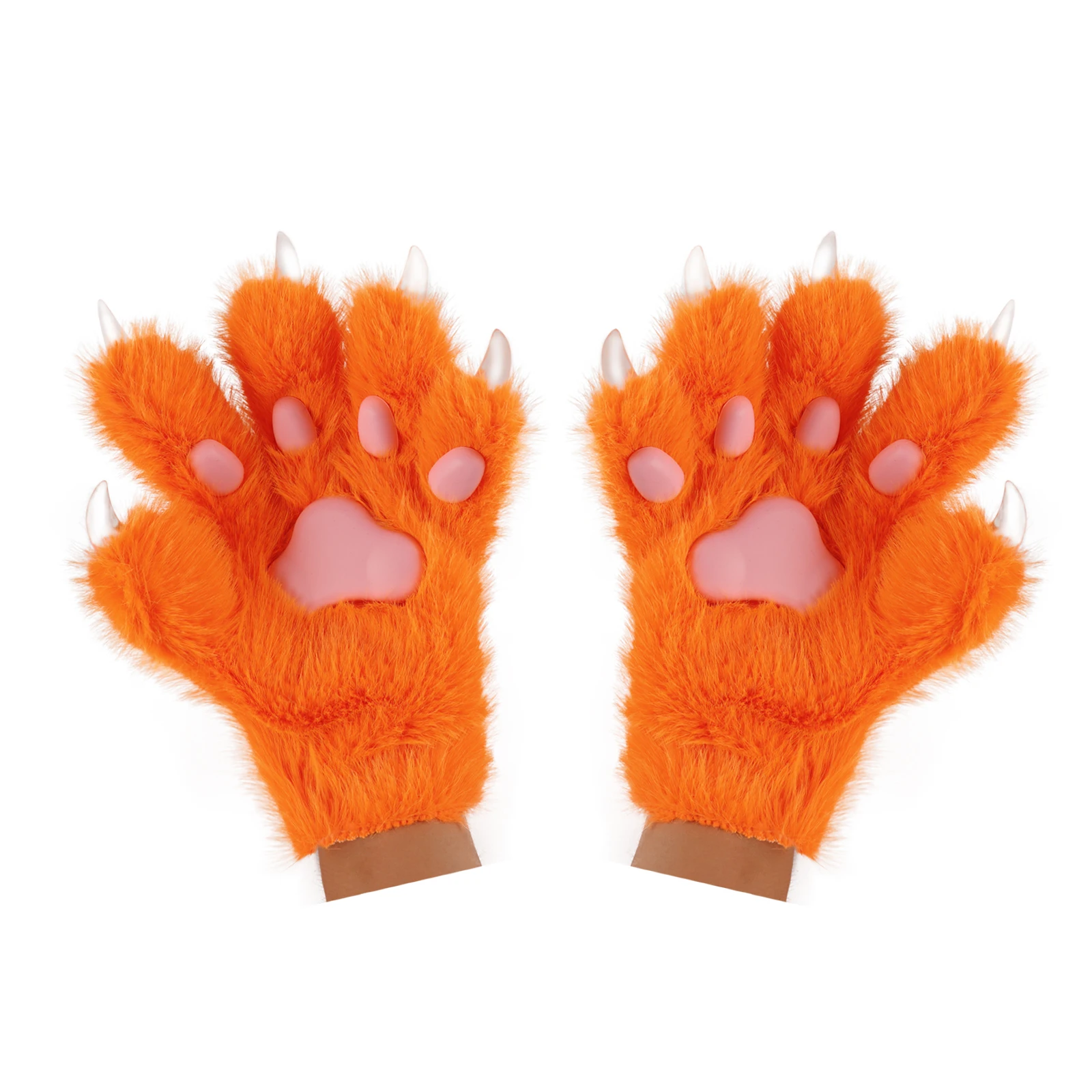 Flauschige Katzenohren, Katze, langer Schwanz, plus süße Katzenpfoten, Handschuhe, Set, Cosplay, Kostümzubehör, Halloween, Karneval, Party, Anzieh – Detail 11