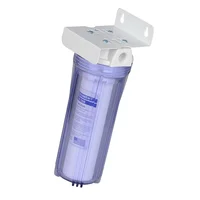 Filtro de agua de una sola etapa para toda la casa de 10 pulgadas, purificador de agua frontal de cocina con precipitación de gradiente de algodón pp, entrada de agua de 1/41/2''