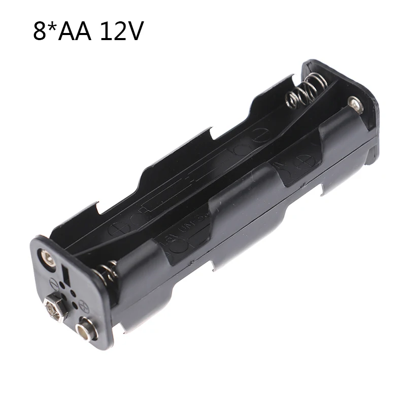 1Pcs Long Strip Type 8 X AA Battery Case Holder 12V Back To Back Battery Storage Box