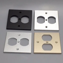 86*86 US 2 Pin 4 Pin American Standard Socket Wallpad Aluminum alloy Panel Electric Wall Power Socket Electrical Outlets