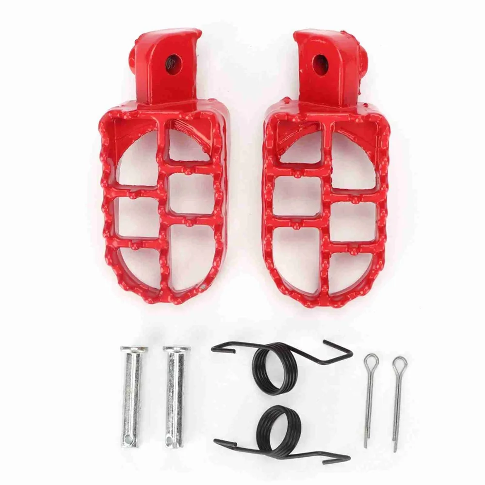 2pcs Aluminum Construction Motorcycle Foot Pegs Replacement Part Passenger Footrests Dirt Bike Footrests Aluminum Footrest Pegs